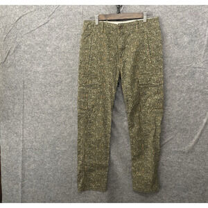 Levis Camo Cargo Jeans Pants Mens 30x28‎ Green Straight Pockets - SIZE NOTE